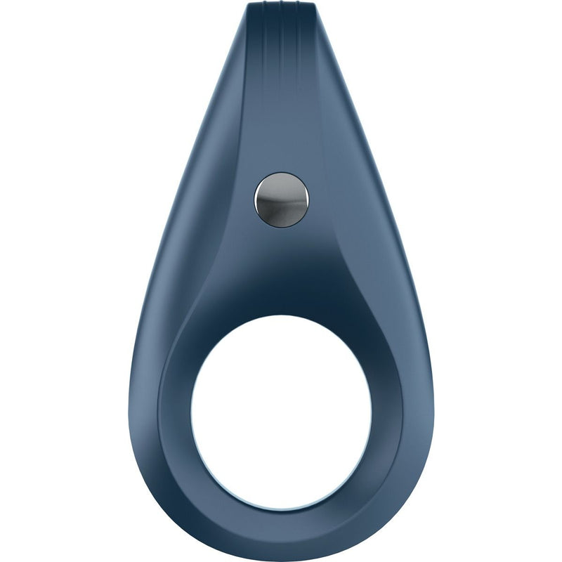 Satisfyer Rings Narrow Vibrating Silicone Cock Ring in Blue