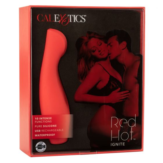 Red Hot Ignite Silicone Vibrator - Red Mansion