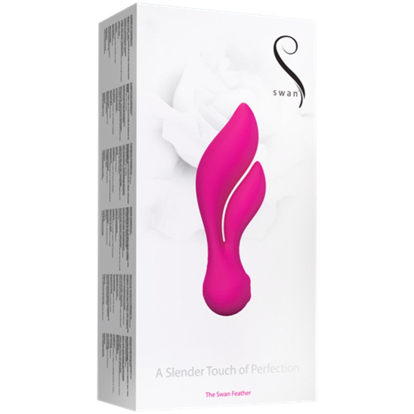 The Feather Swan Dual Vibrator in Pink
