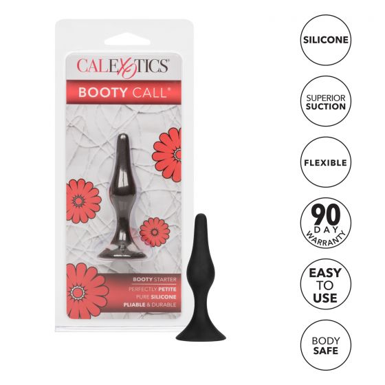 Booty Call Booty Starter Butt Plug in Black - Red Mansion