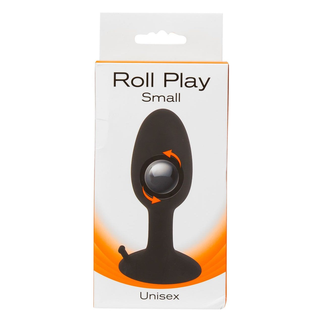 Roll Play Small Silicone Butt Plug in Black
