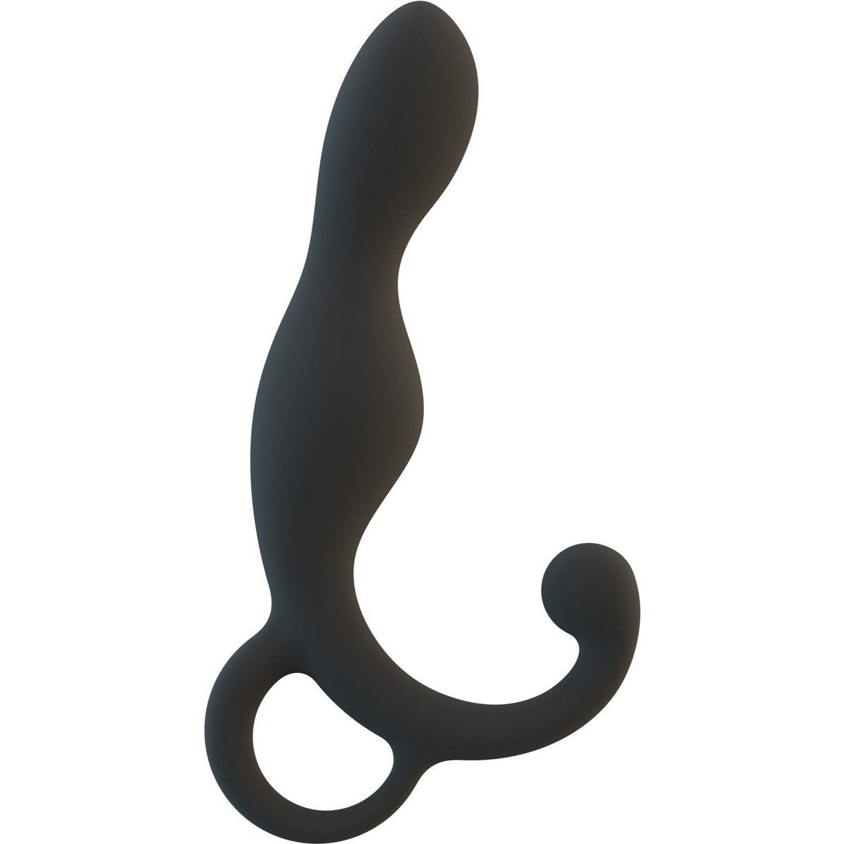 Lux LX1 Silicone Male Prostate Stimulator in Black - Red Mansion
