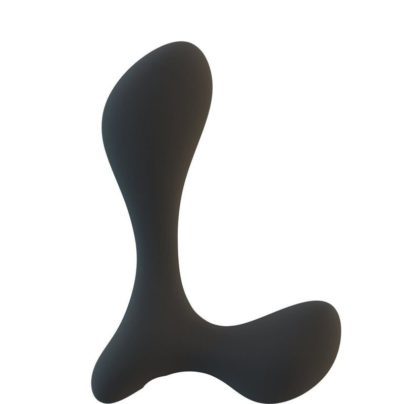 Lux LX3 Vibrating Silicone Male Prostate Stimulator in Black - Red Mansion