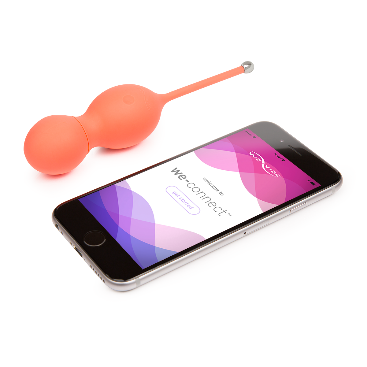 We-Vibe Bloom Vibrating Kegel Love Balls in Coral - Red Mansion