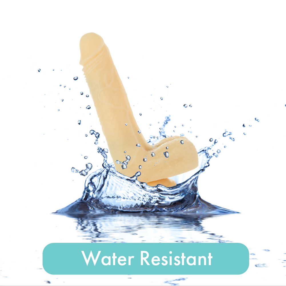 BMS PL Amazing Adam Vibrating & Rotating Ivory Dildo 7" with Remote