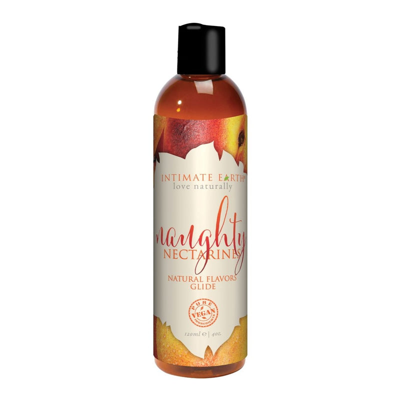 Natural Flavors Glide Lube 4 oz in Naughty Nectarines