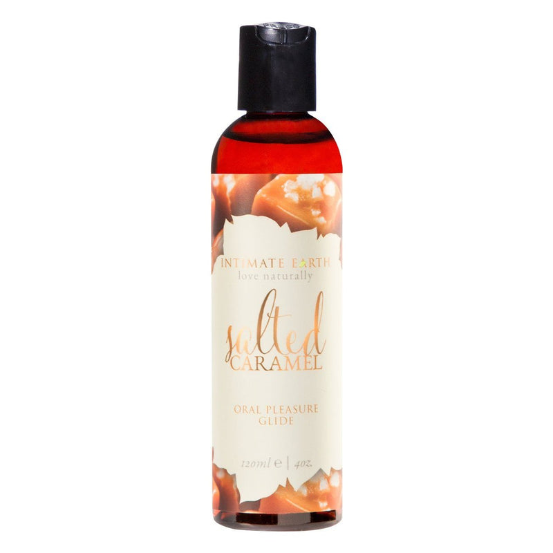 Natural Flavors Glide Lube 4 oz in Salted Caramel