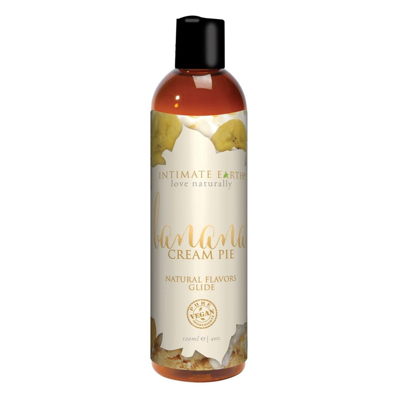 Natural Flavors Glide Lube 4 oz in Banana Cream Pie