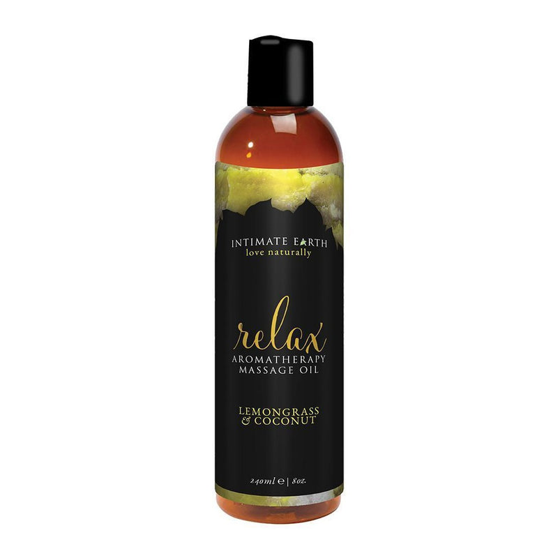 Aromatherapy Relax Massage Oil 4 oz in Lemongrass & Coconut