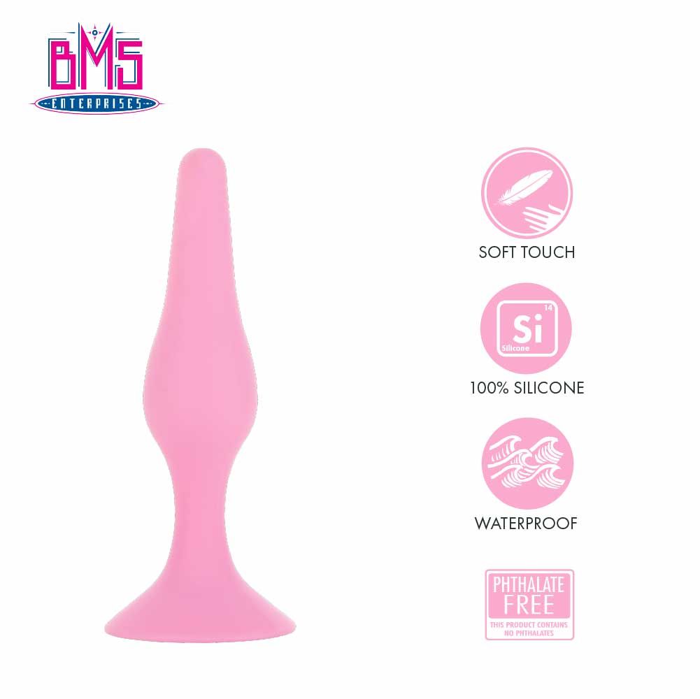 BMS PL Silicone Butt Plug in Pink