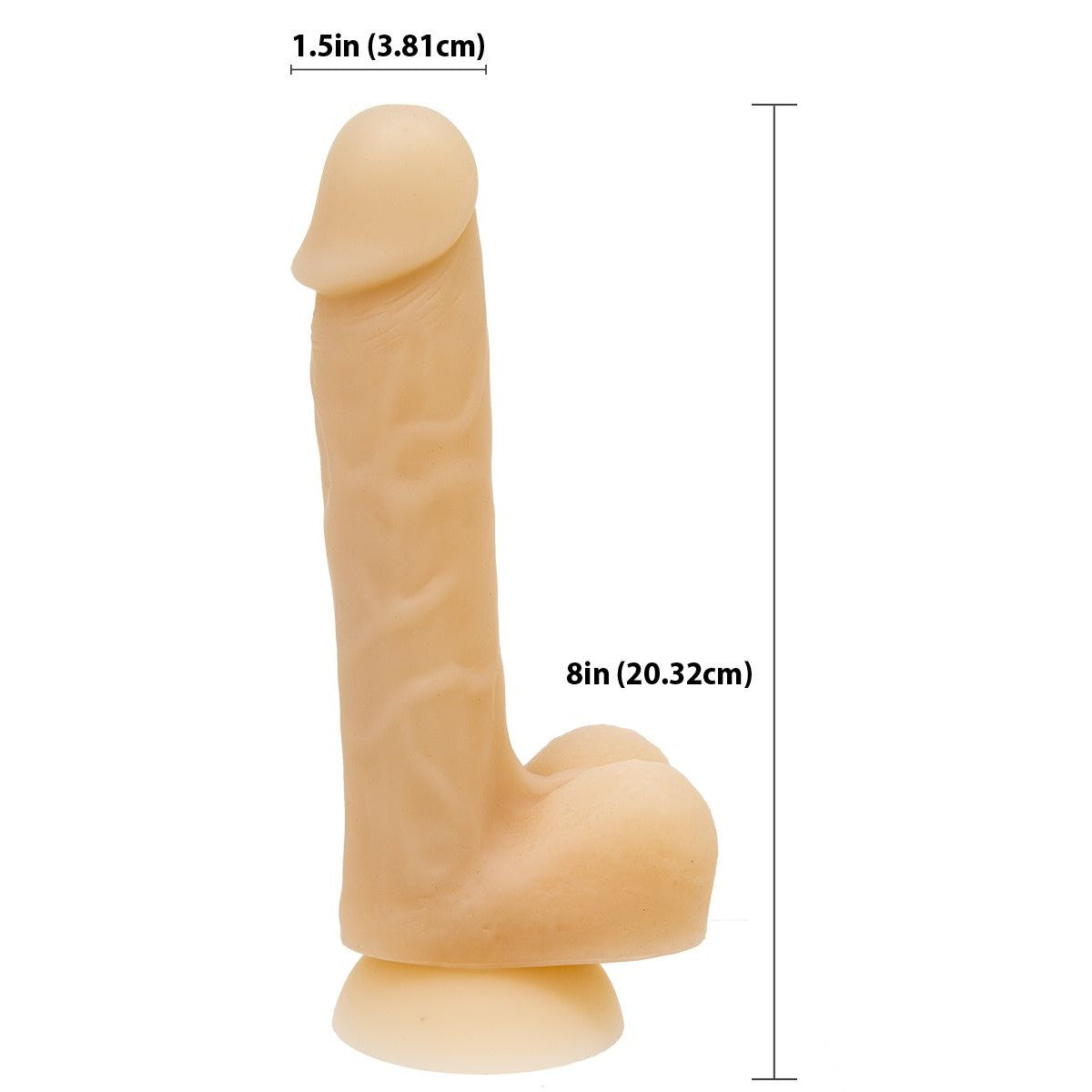 Addiction David Bendable 8" Silicone Dildo in Ivory - Red Mansion