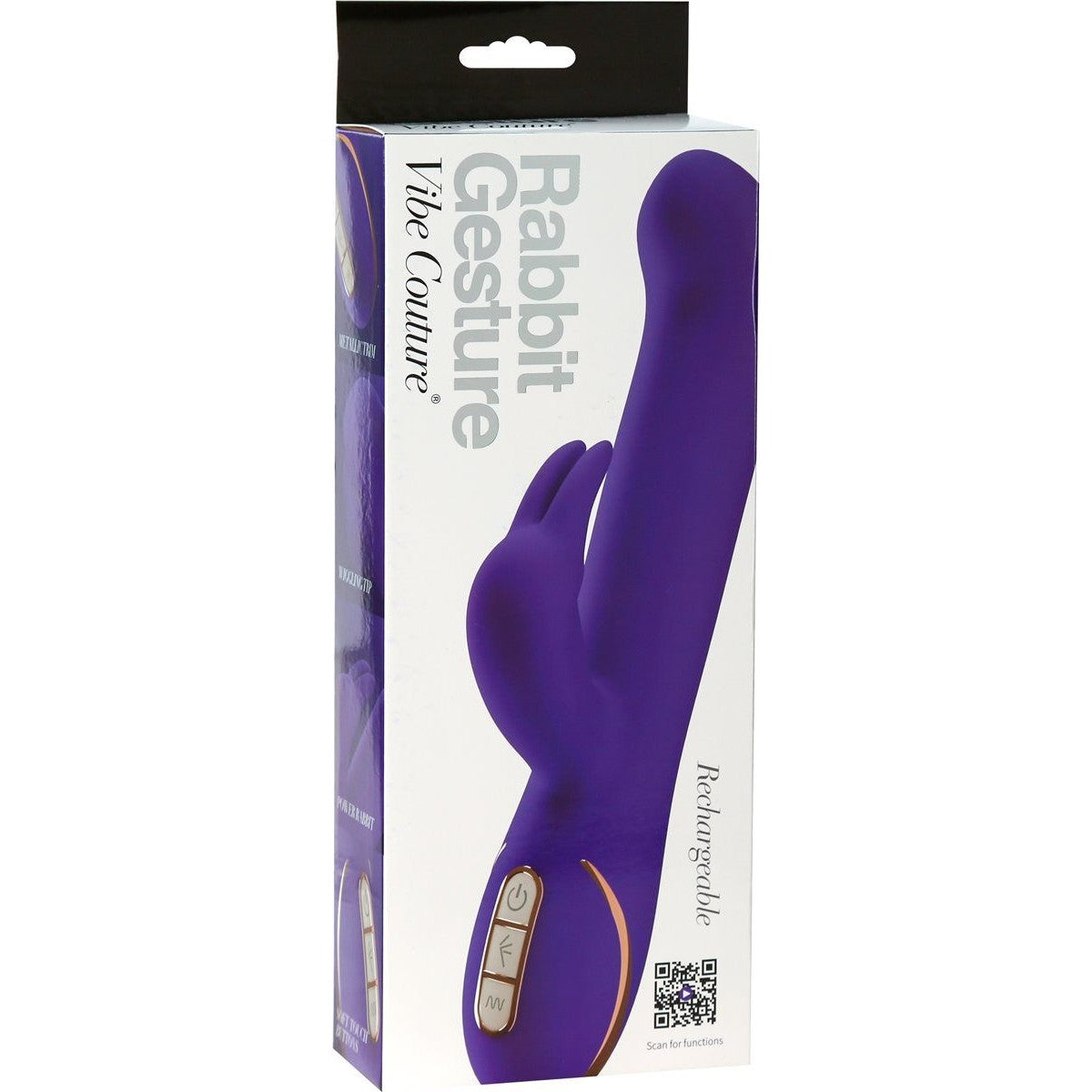 Vibe Couture Rabbit Gesture Vibrator in Purple - Red Mansion