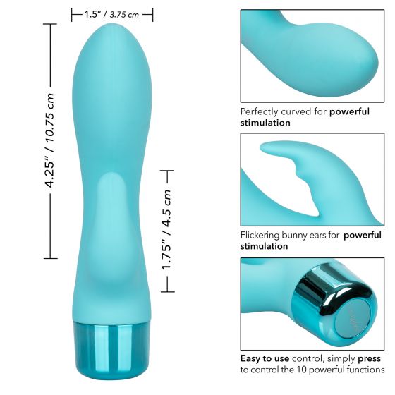 Eden Bunny Rabbit Vibrator in Teal - Red Mansion