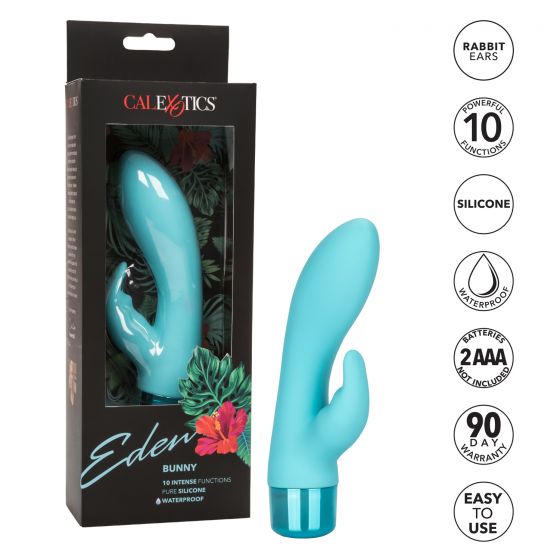 Eden Bunny Rabbit Vibrator in Teal - Red Mansion