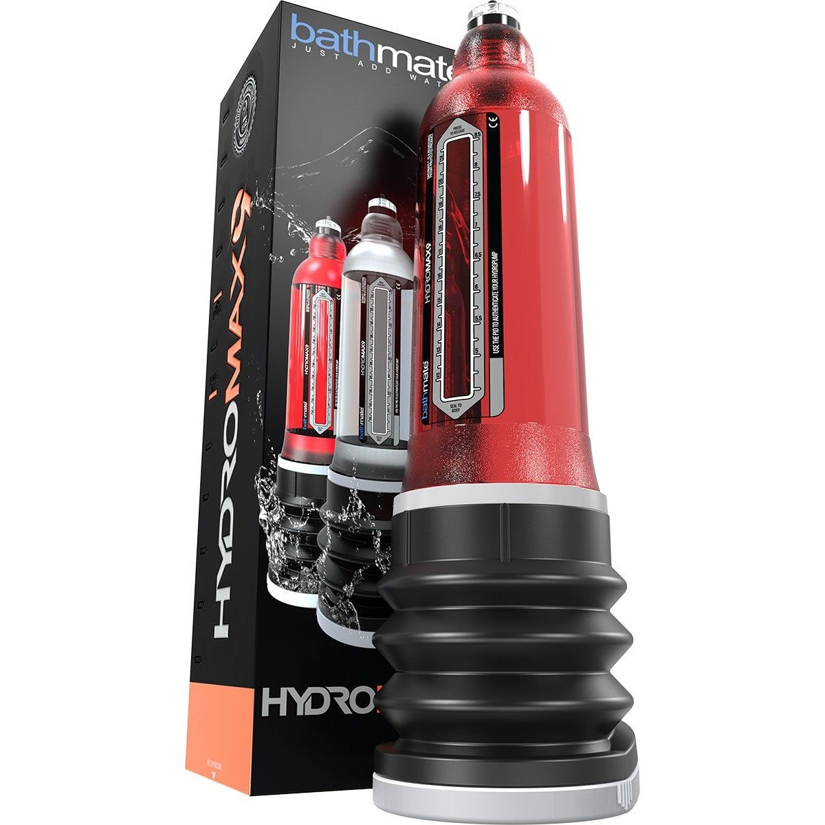 Bathmate HydroMax9 Penis Pump in Brilliant Red - Red Mansion