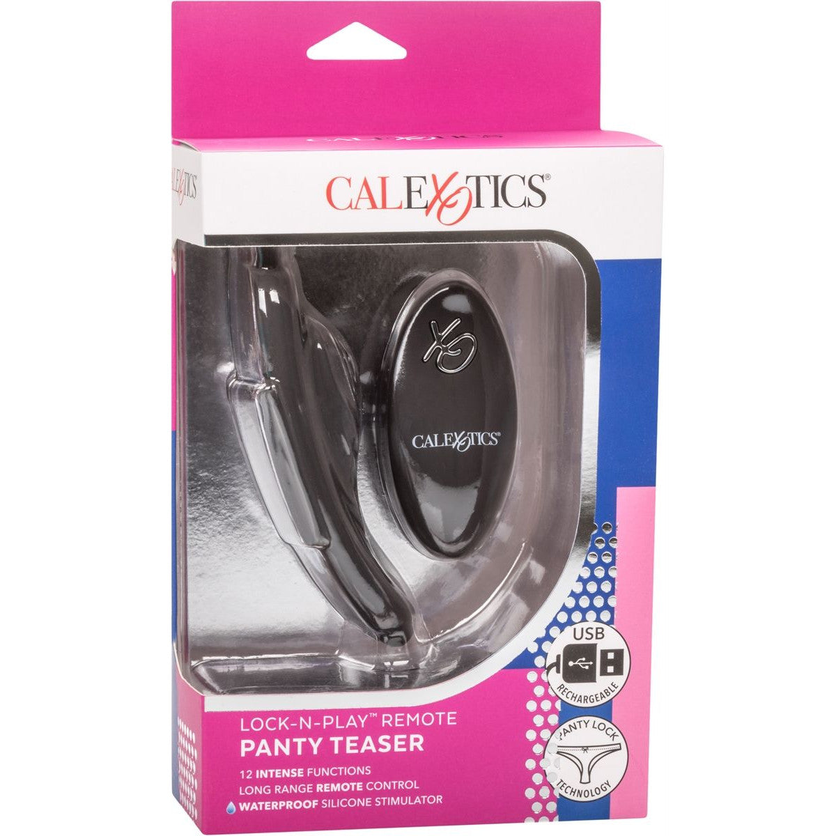 Lock-N-Play Remote Panty Teaser Vibrator in Black