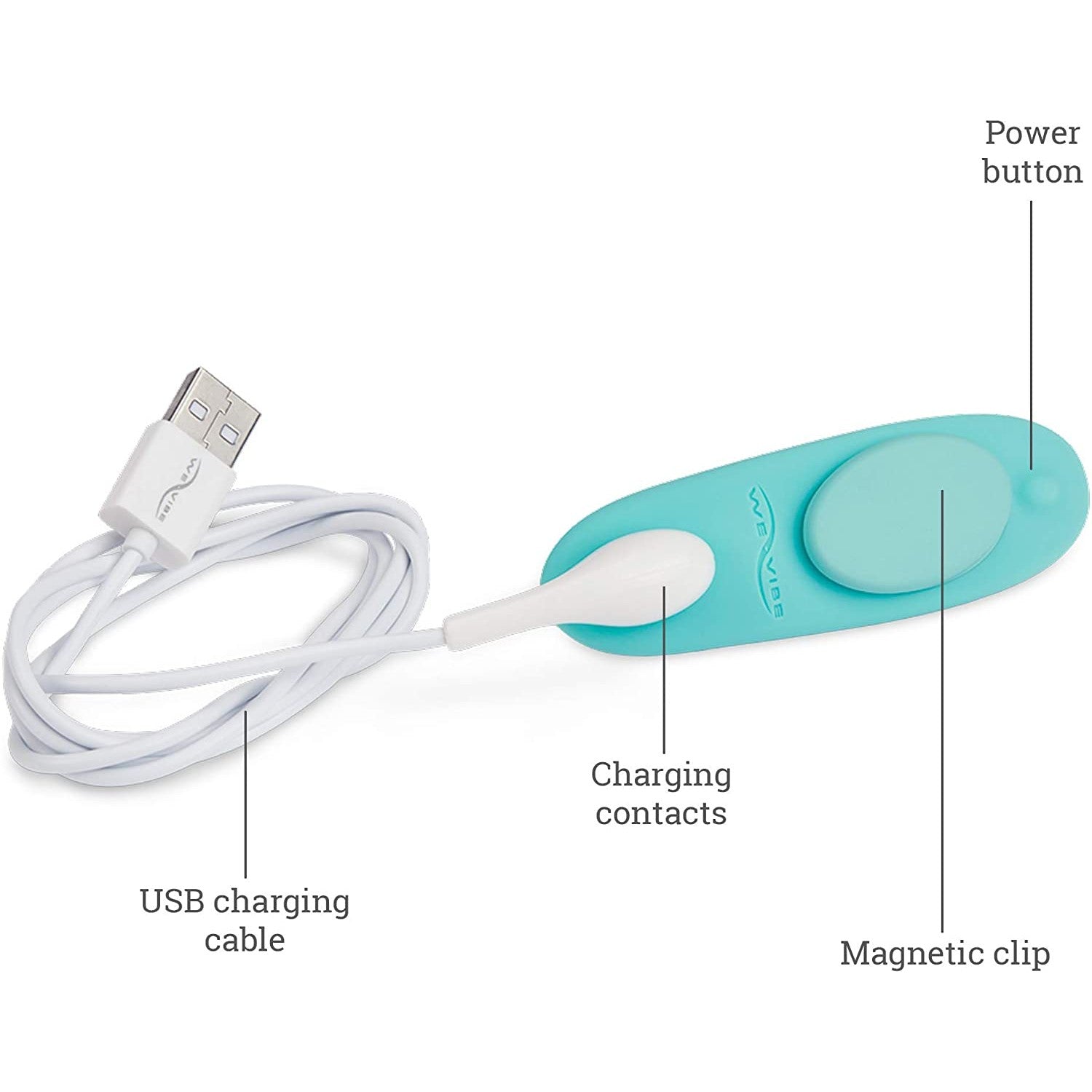 We-Vibe Moxie | Wearable Clitoral Vibrator | Aqua - Red Mansion