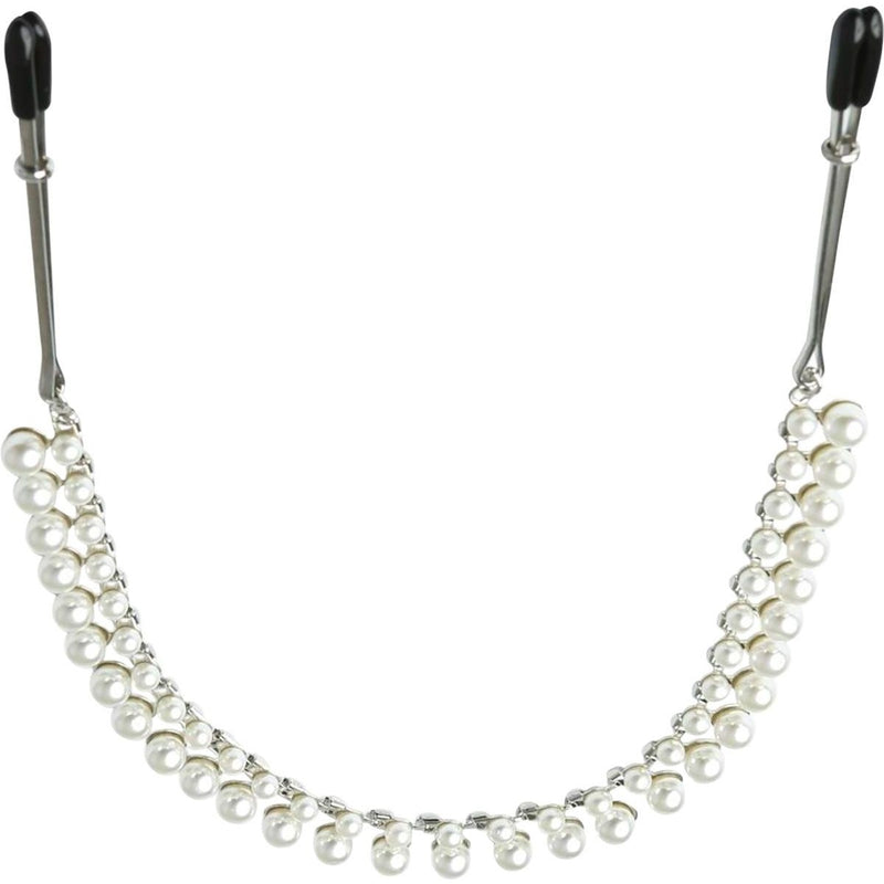 Sincerely Pearl Chain Nipple Clamps