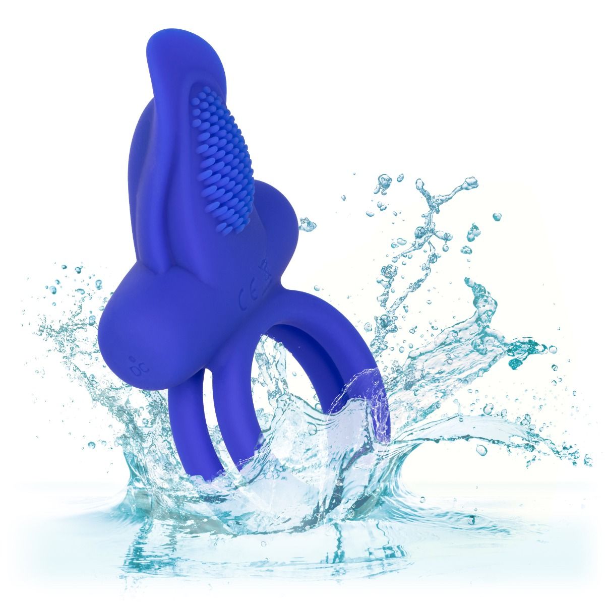 Dual Pleaser Enhancer Vibrating Cock Ring in Purple