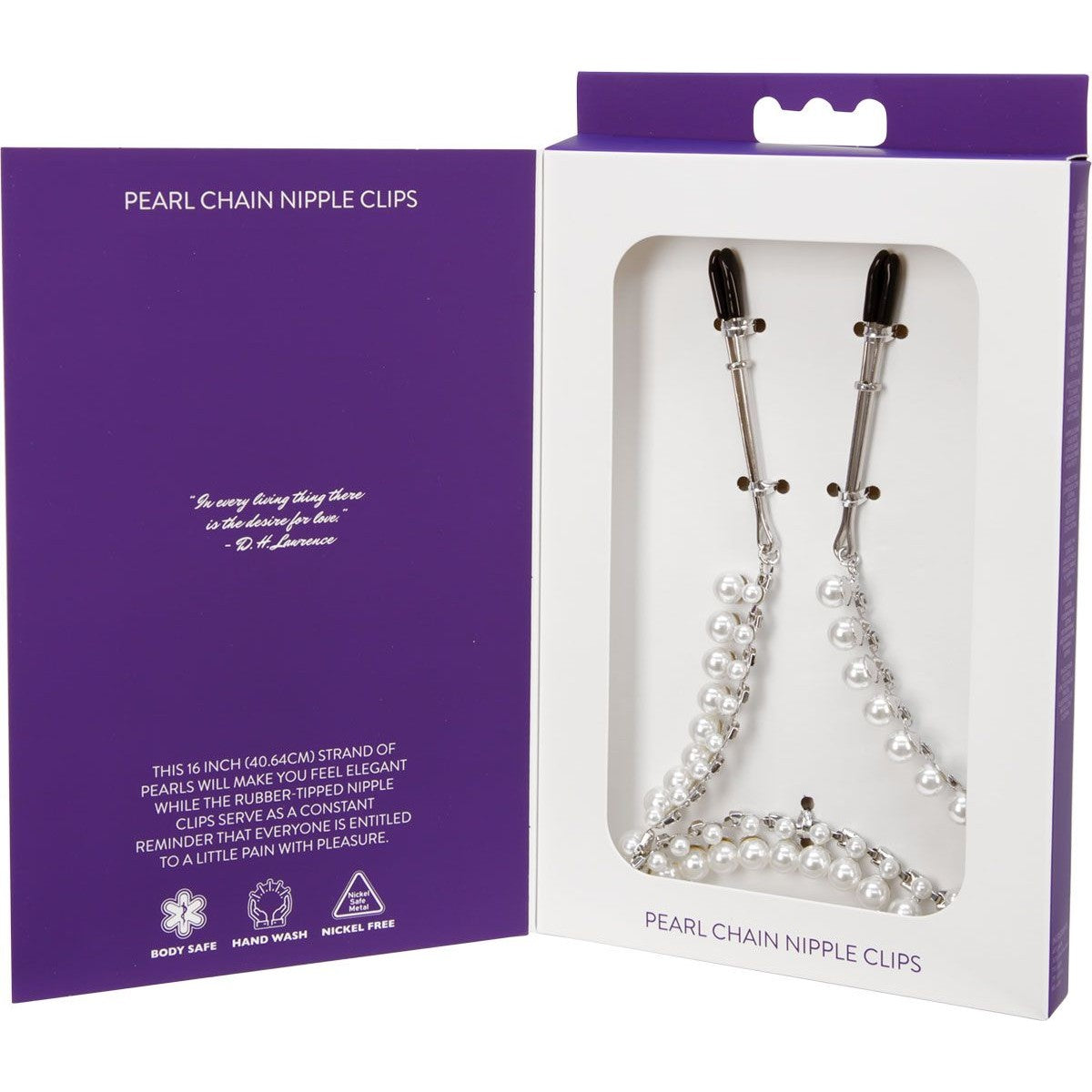 Sincerely Pearl Chain Nipple Clamps