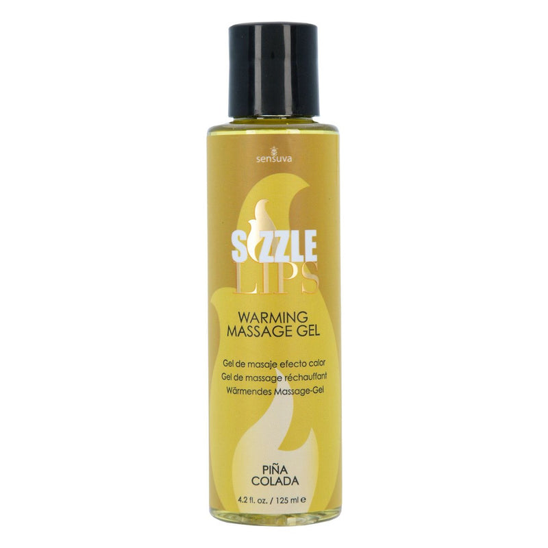 Sizzle Lips Warming Massage Gel 4.2 oz in Pina Colada