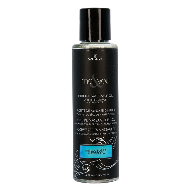 Me & You Luxury Massage Oil 4.2 oz in Vanilla, Sugar, & Sweet Pea