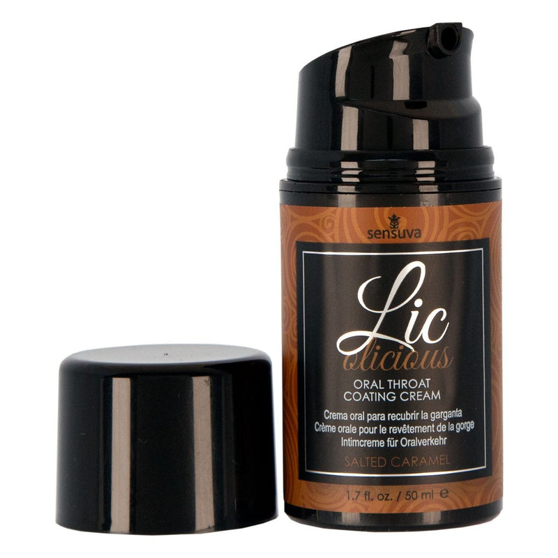 Licolicious Oral Throat Coating Cream 1.7 oz in Salted Caramel