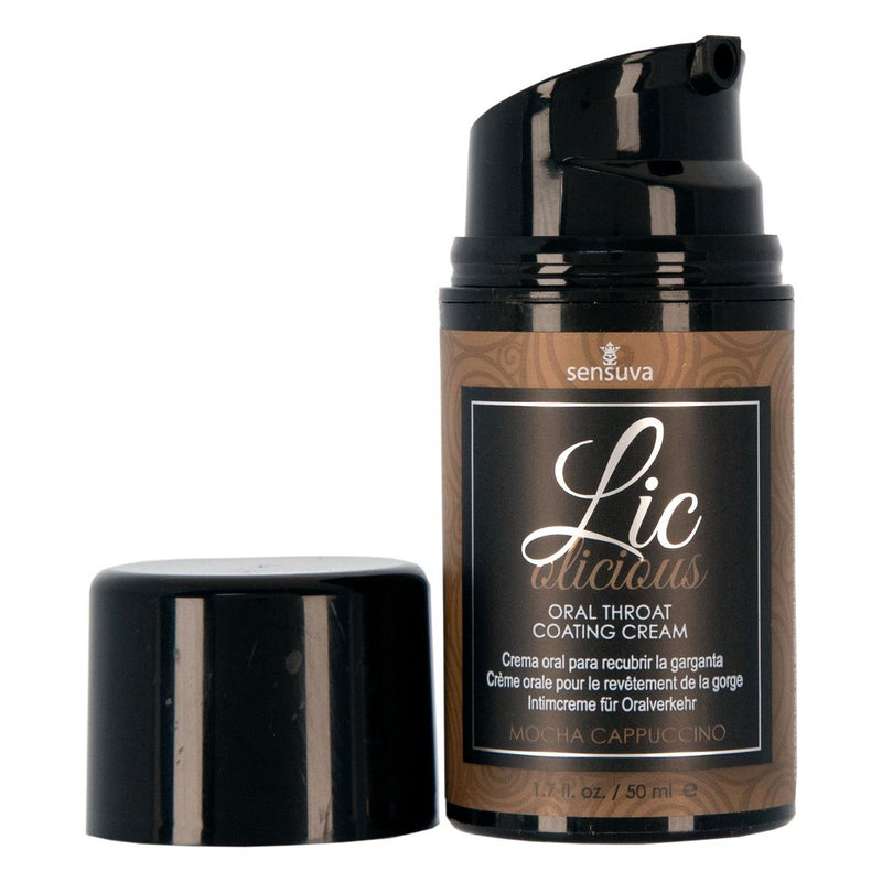 Licolicious Oral Throat Coating Cream 1.7 oz in Mocha Cappucino