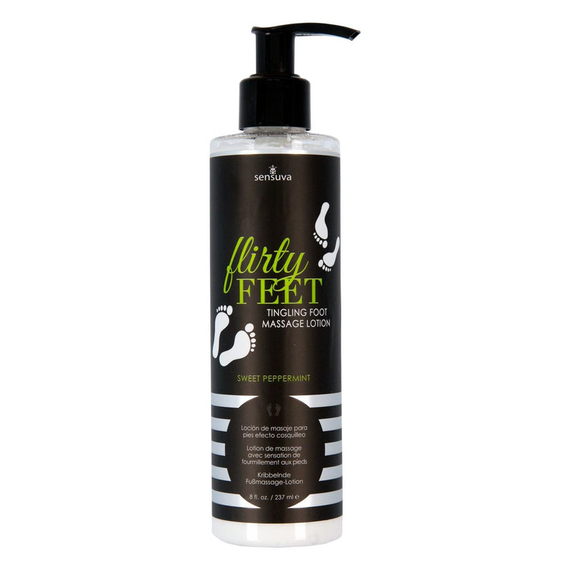 Flirty Feet Tingling Foot Massage Lotion 8 oz in Sweet Peppermint
