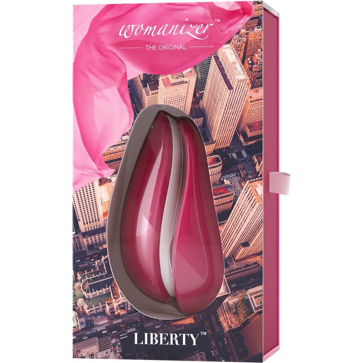 Womanizer Liberty Clitoral Stimulator in Red Wine