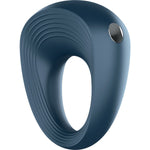 Satisfyer Rings Round Vibrating Silicone Cock Ring in Blue